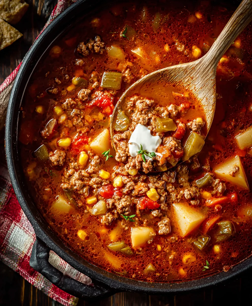 Hearty Cowboy Beef Soup Recipe - Easy & Delicious