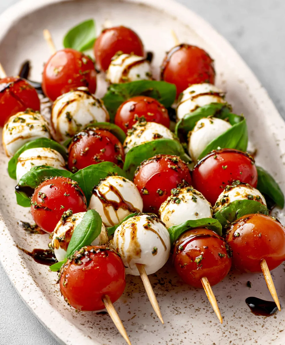 Easy Caprese Skewers - Fresh & Flavorful Appetizer