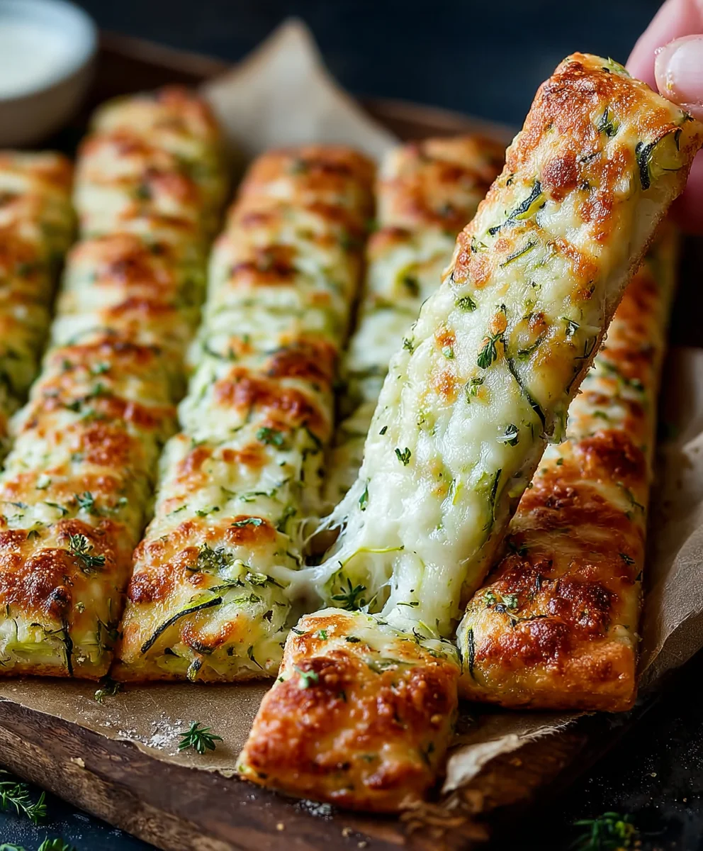Easy Zucchini Cheese Breadsticks - Delicious & Quick