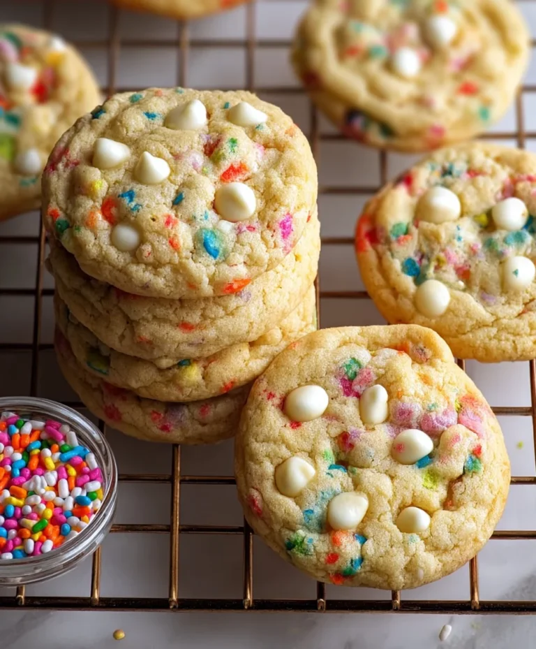 White Chocolate Confetti Cookies Recipe-Fun & Festive Bites