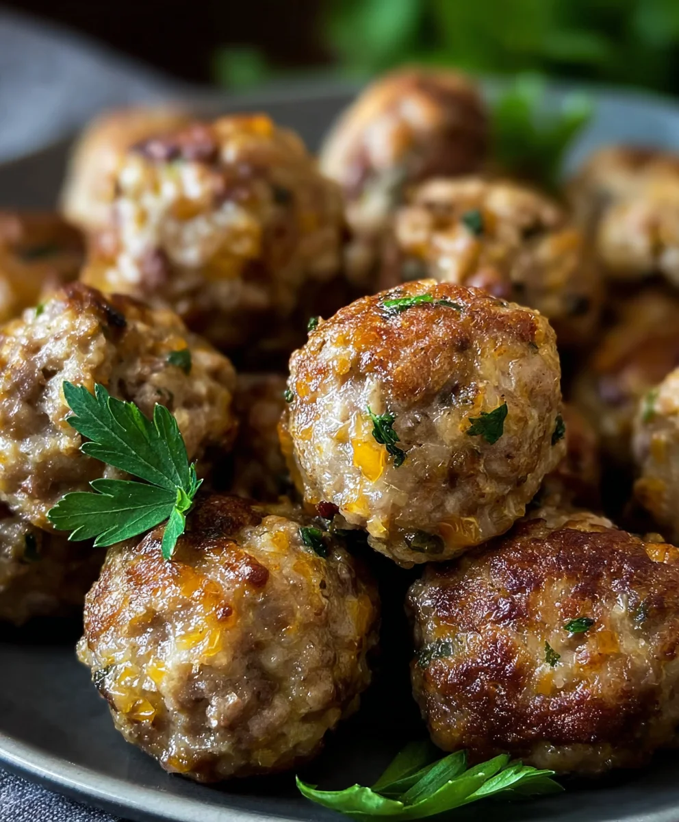 Savory Sausage Stuffing Balls - Easy Appetizer Recipe