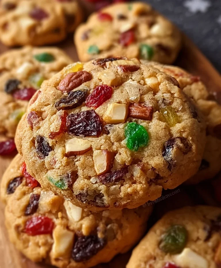 Easy Fruitcake Cookies-Festive Holiday Treat