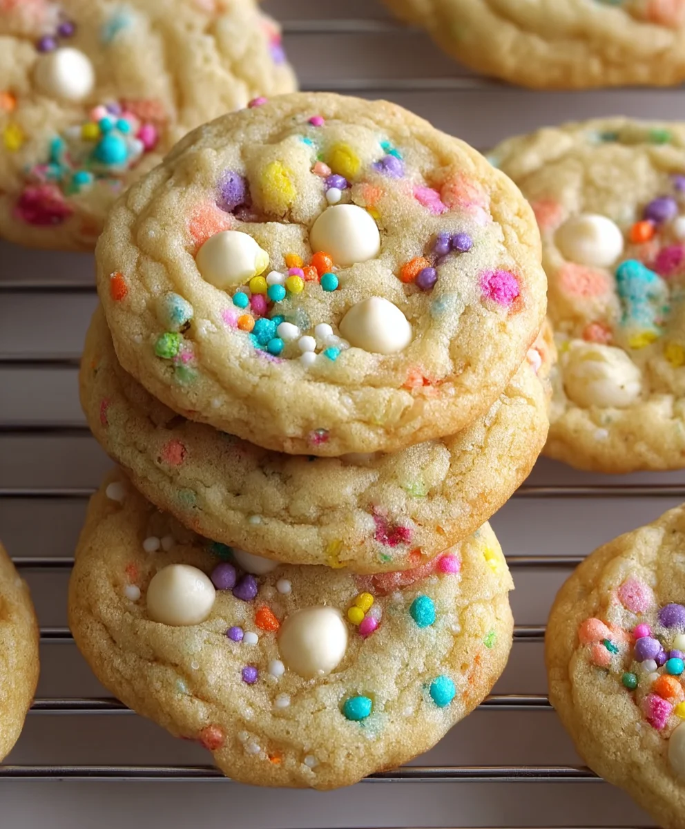 White Chocolate Confetti Cookies Recipe-Fun & Festive Bites