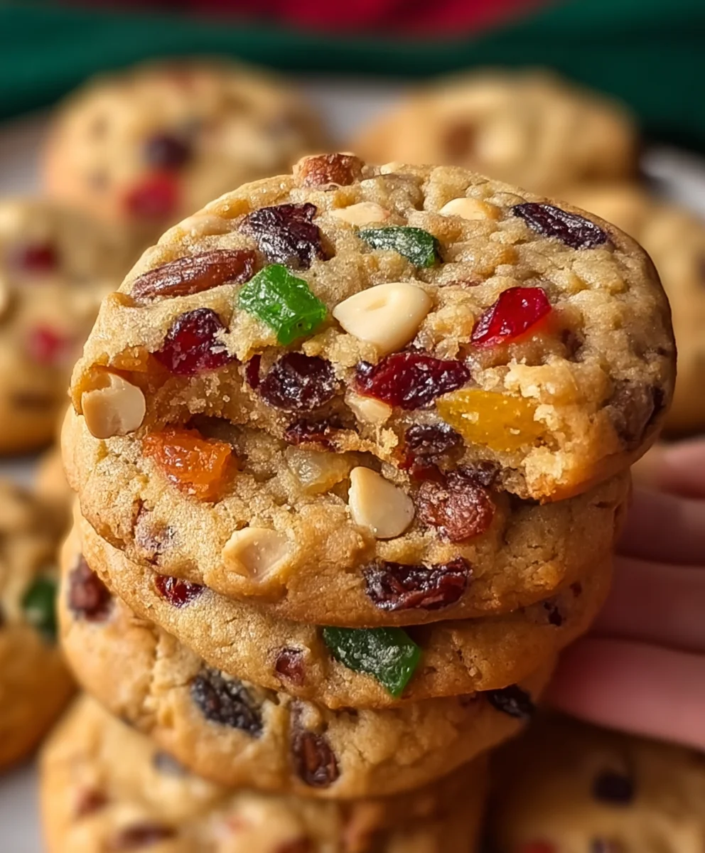 Easy Fruitcake Cookies-Festive Holiday Treat