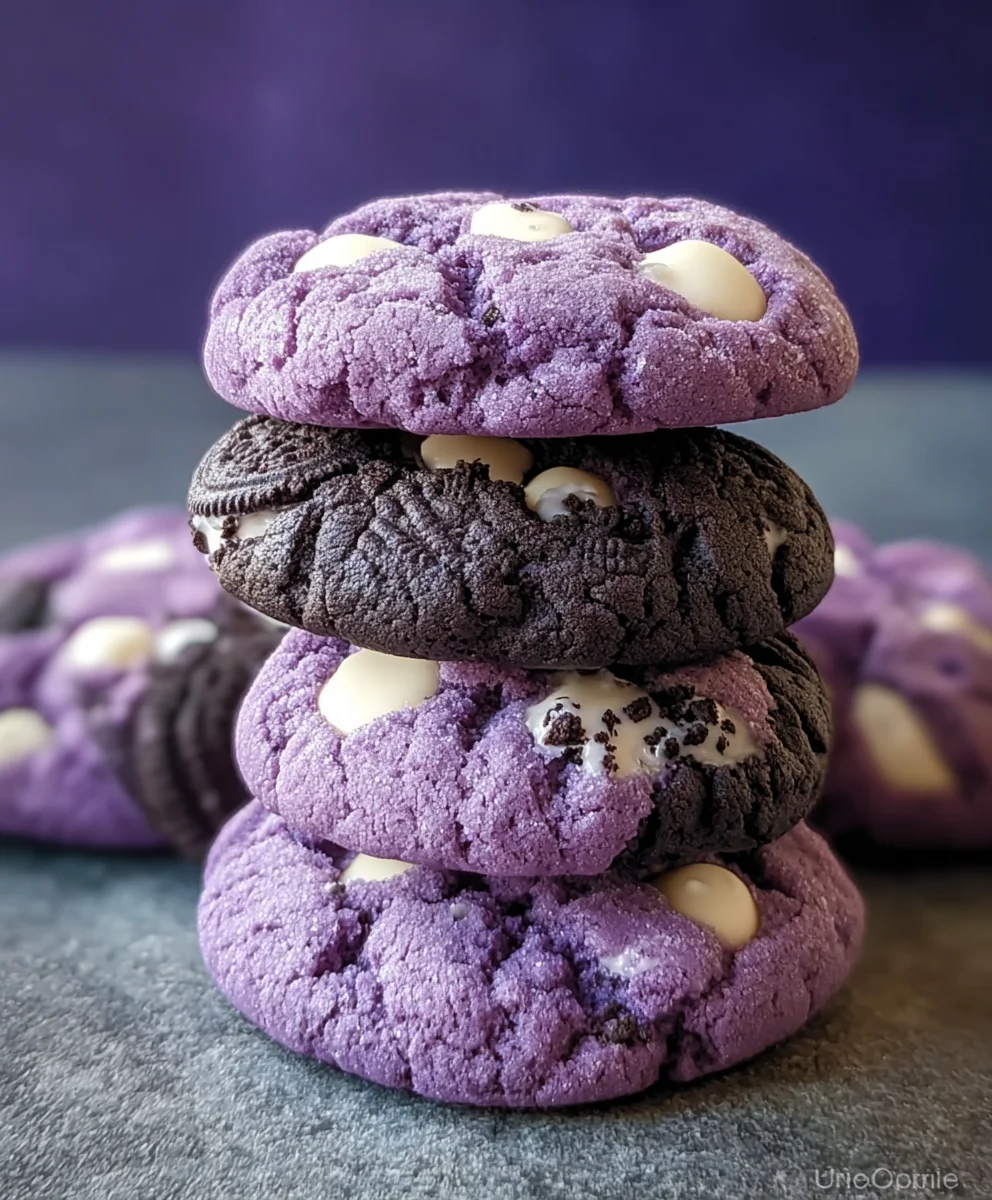 Ube Cookies and Cream Cookies Recipe