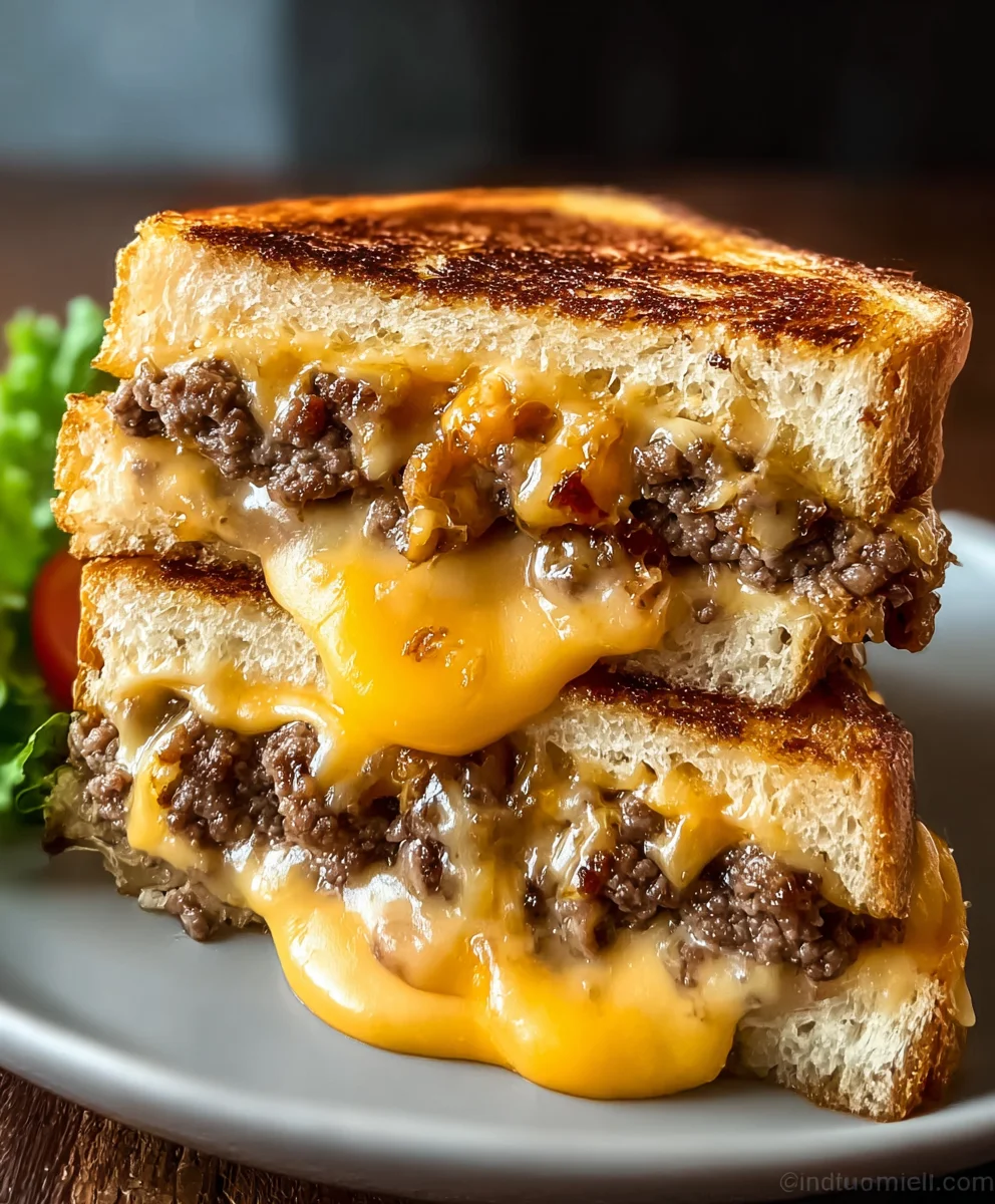 Smash Burger Grilled Cheese-The Ultimate Comfort Food