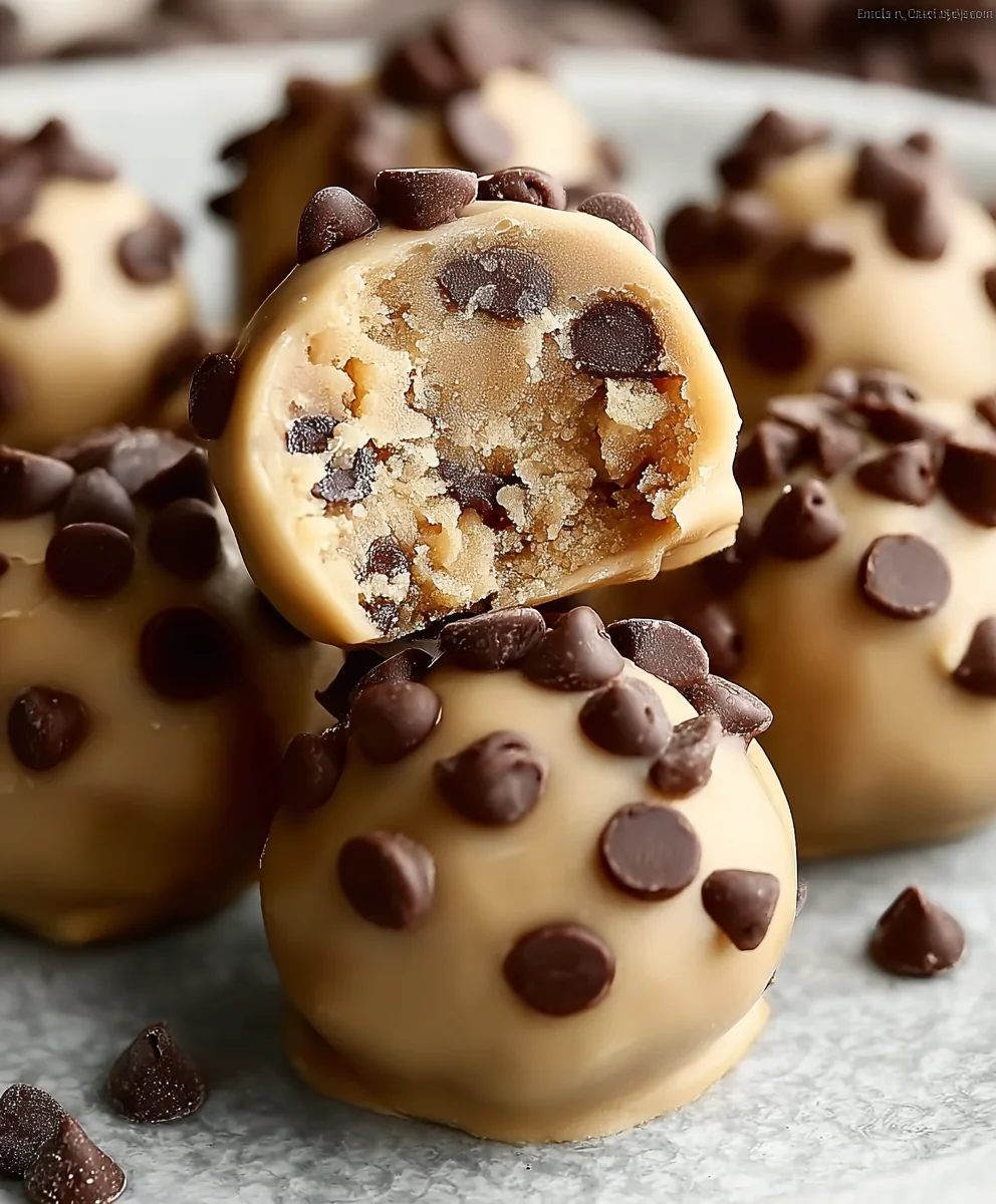 Easy Cookie Dough Truffles - No Bake Treat