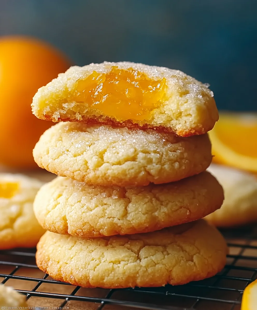 Soft Citrusy Orange Cookies Recipe