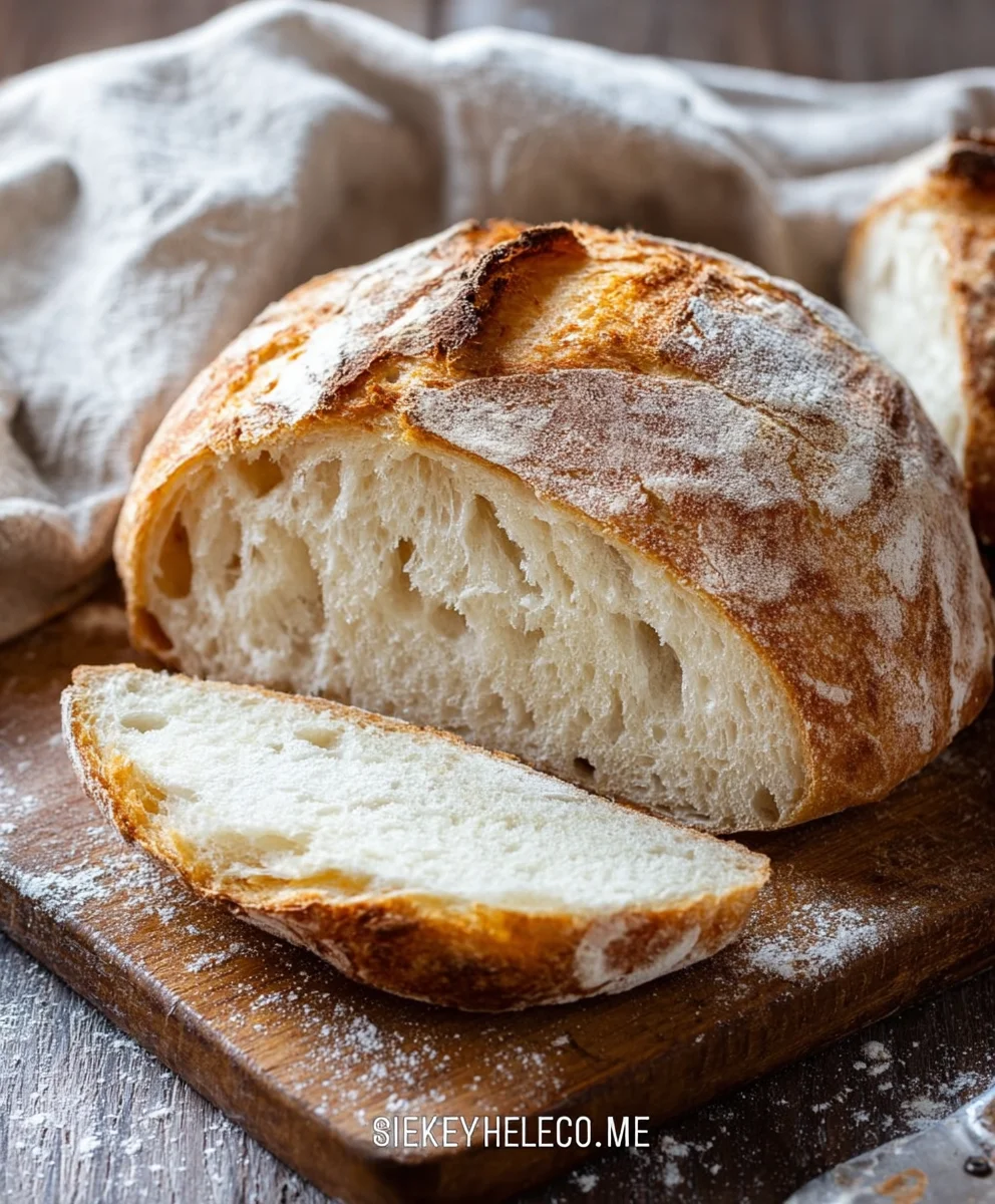 Rustic Bread Recipe-Simple Homemade Bread