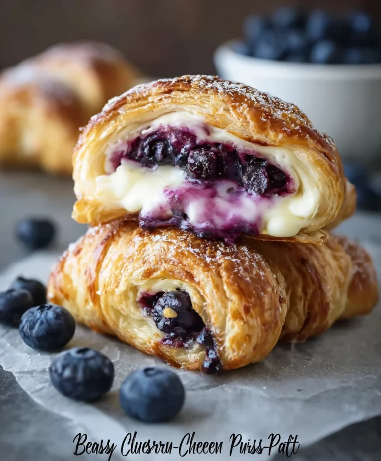 Blueberry Cream Cheese Pastry-Easy Puff Bites