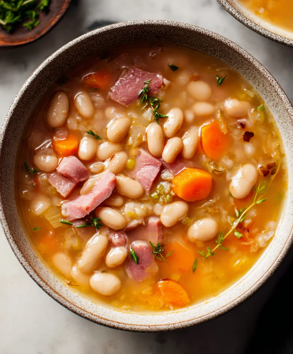 Easy Beef Beef Ham and Bean Soup Recipe