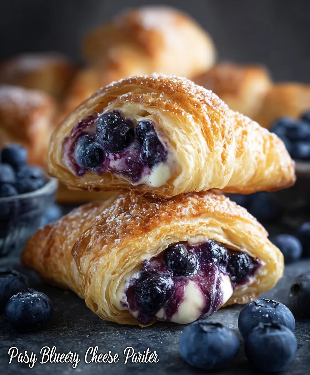 Blueberry Cream Cheese Pastry-Easy Puff Bites