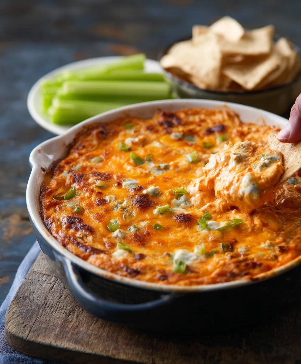 Easy Buffalo Chicken Dip-The Ultimate Party Dip
