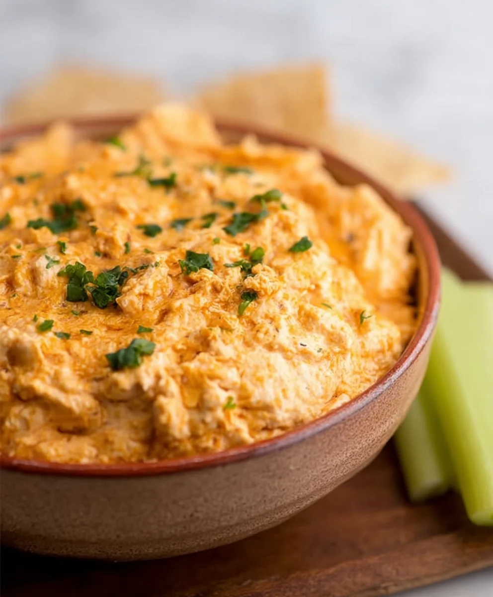 Easy Crockpot Buffalo Chicken Dip - Crowd-Pleaser