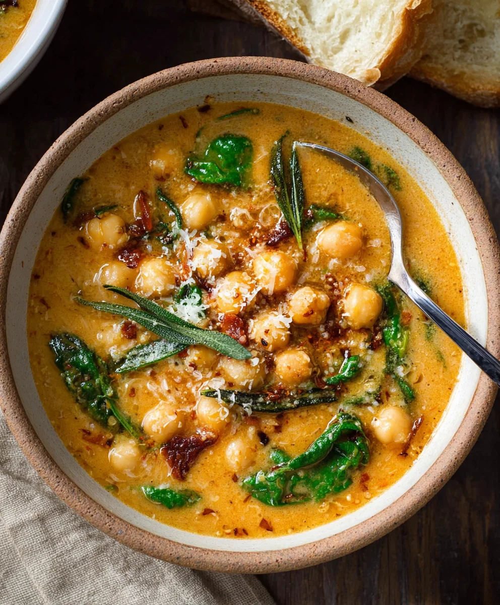 Tuscan Garbanzo Bean Soup - Hearty & Flavorful Recipe