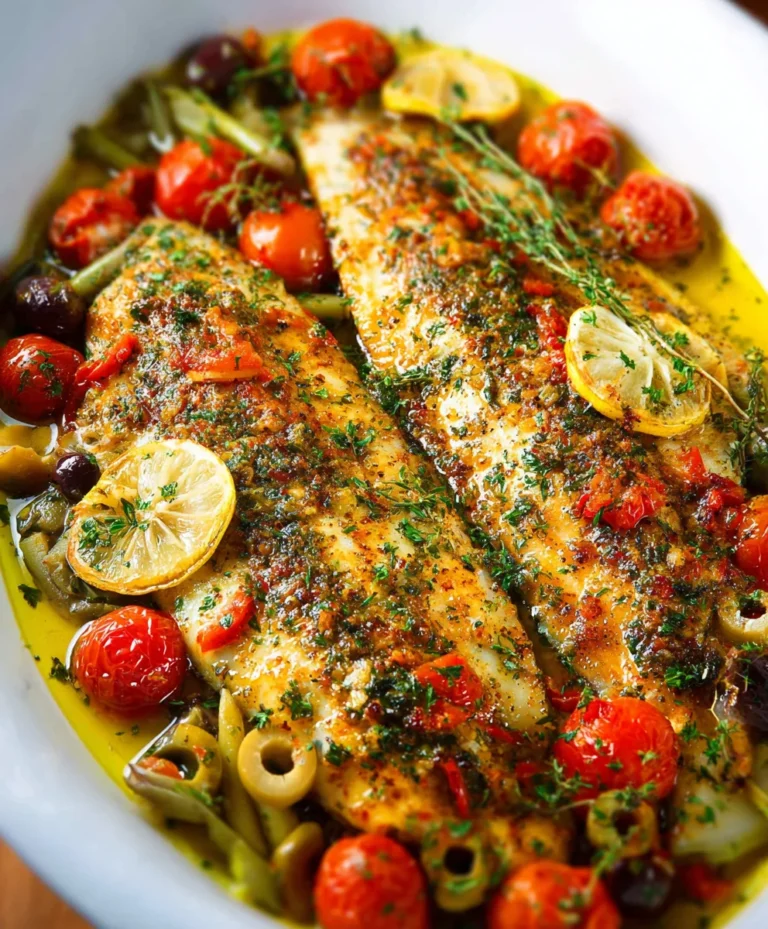 Easy Mediterranean Baked Fish Recipe – Healthy & Quick