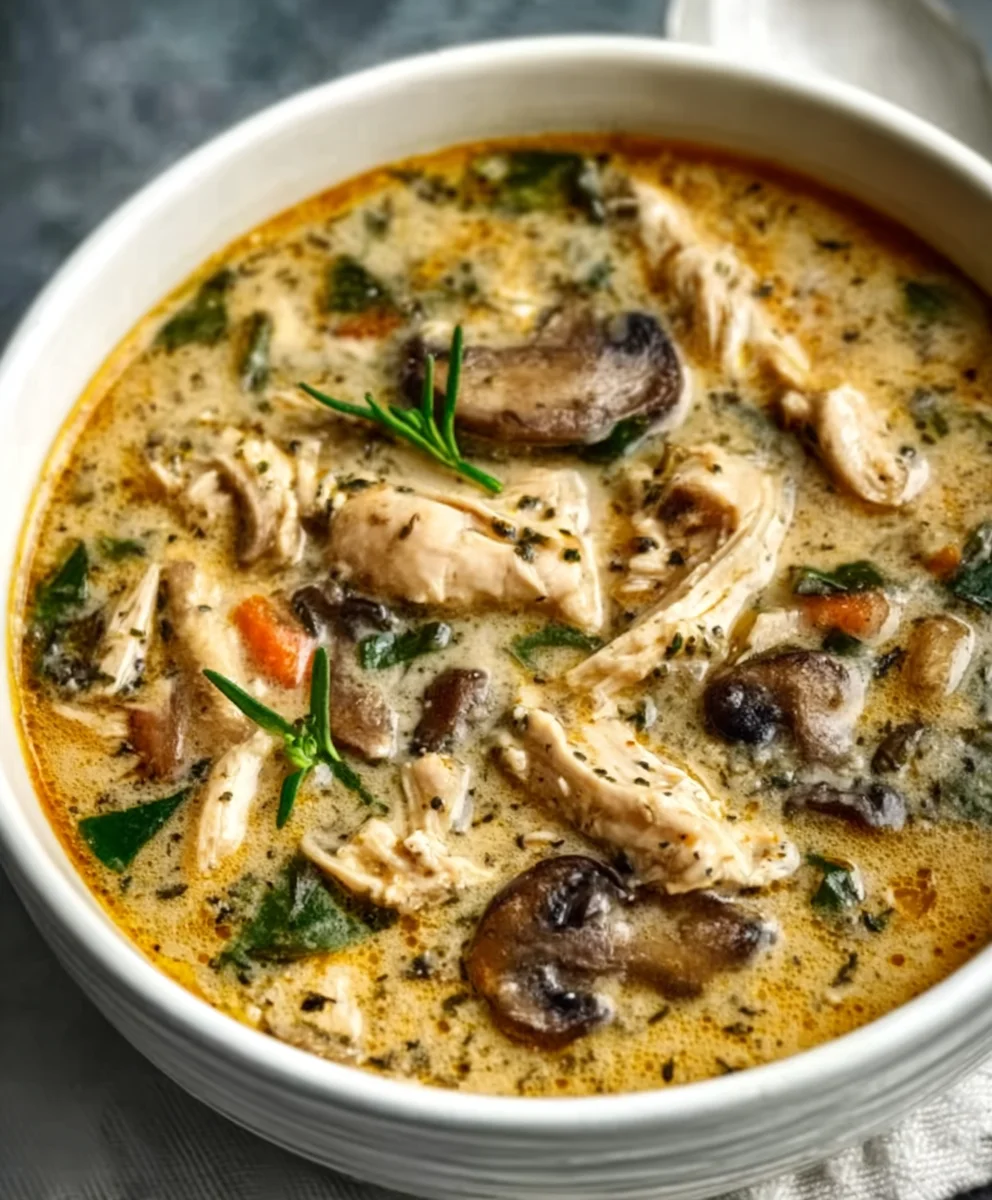 Rotisserie Chicken Mushroom Soup - Easy Comfort Food