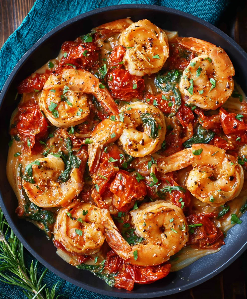 One-Pan Tuscan Shrimp Dinner - Minute Meal