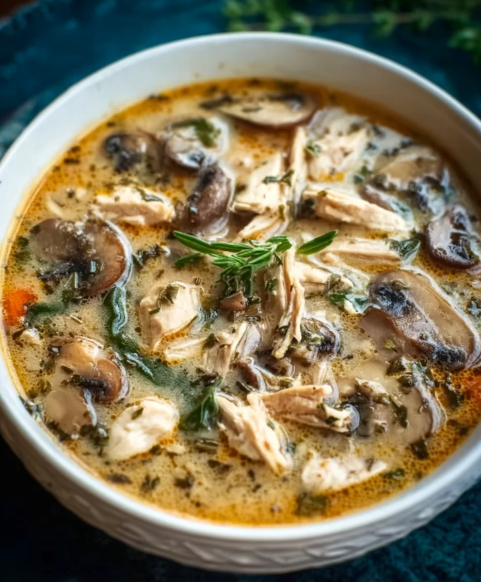 Rotisserie Chicken Mushroom Soup - Easy Comfort Food