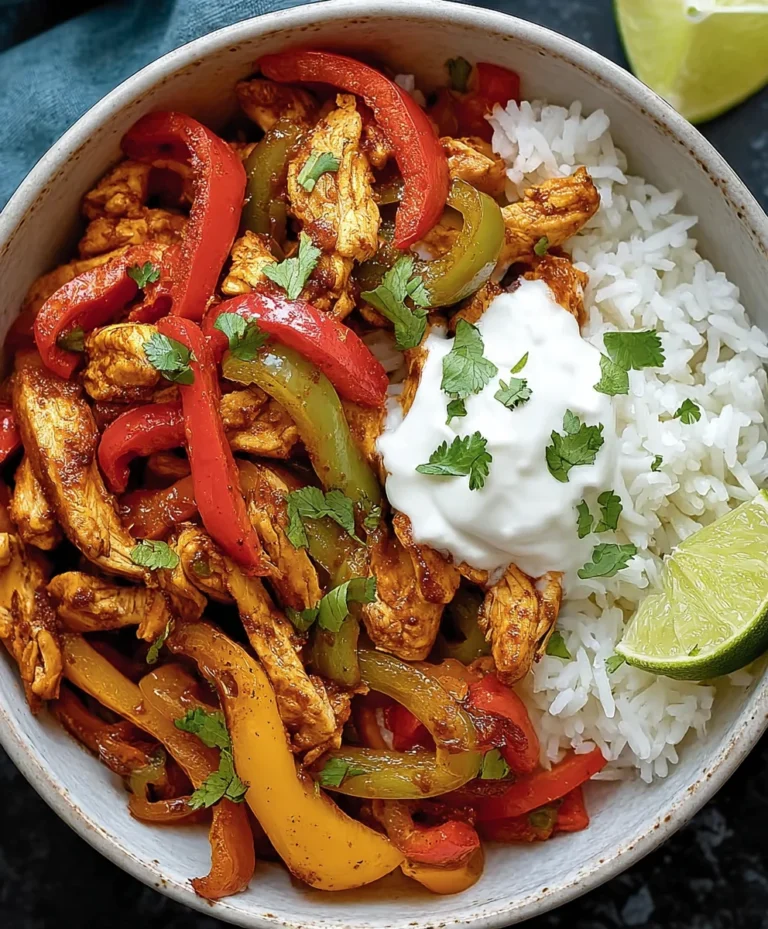 Easy Chicken Fajita Bowl Recipe – Quick & Flavorful