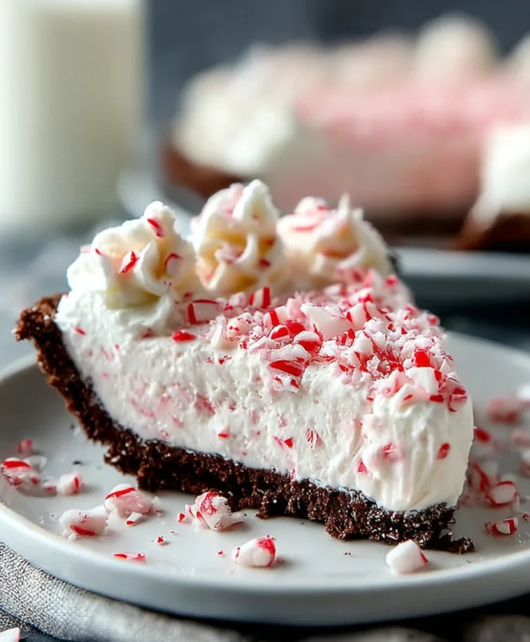 Easy No-Bake Peppermint Pie Recipe
