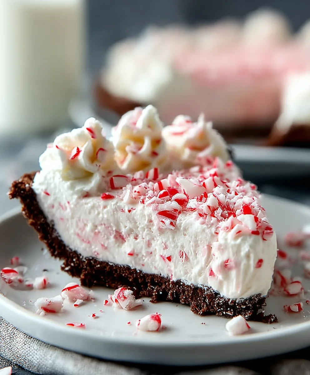 Easy No-Bake Peppermint Pie Recipe