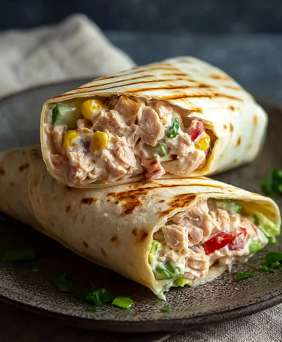 Quick Tuna Melt Wrap Recipe Easy Lunch
