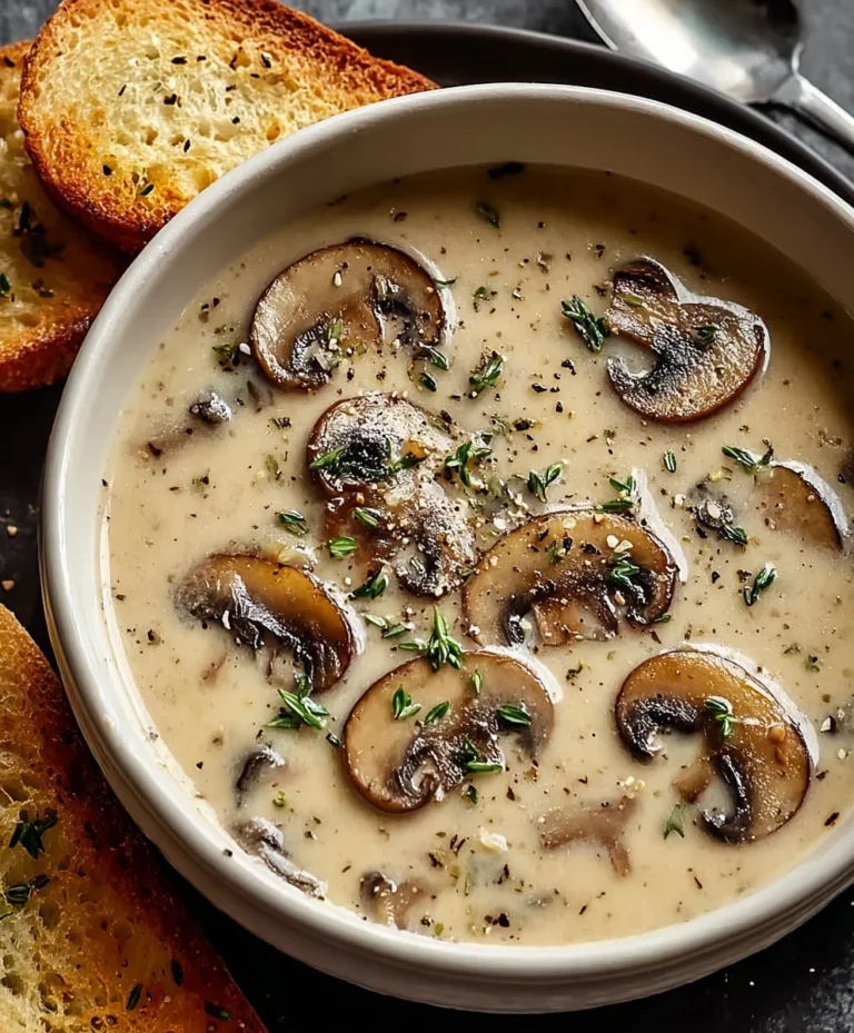 Creamy Mushroom Soup – Easy & Delicious Recipe