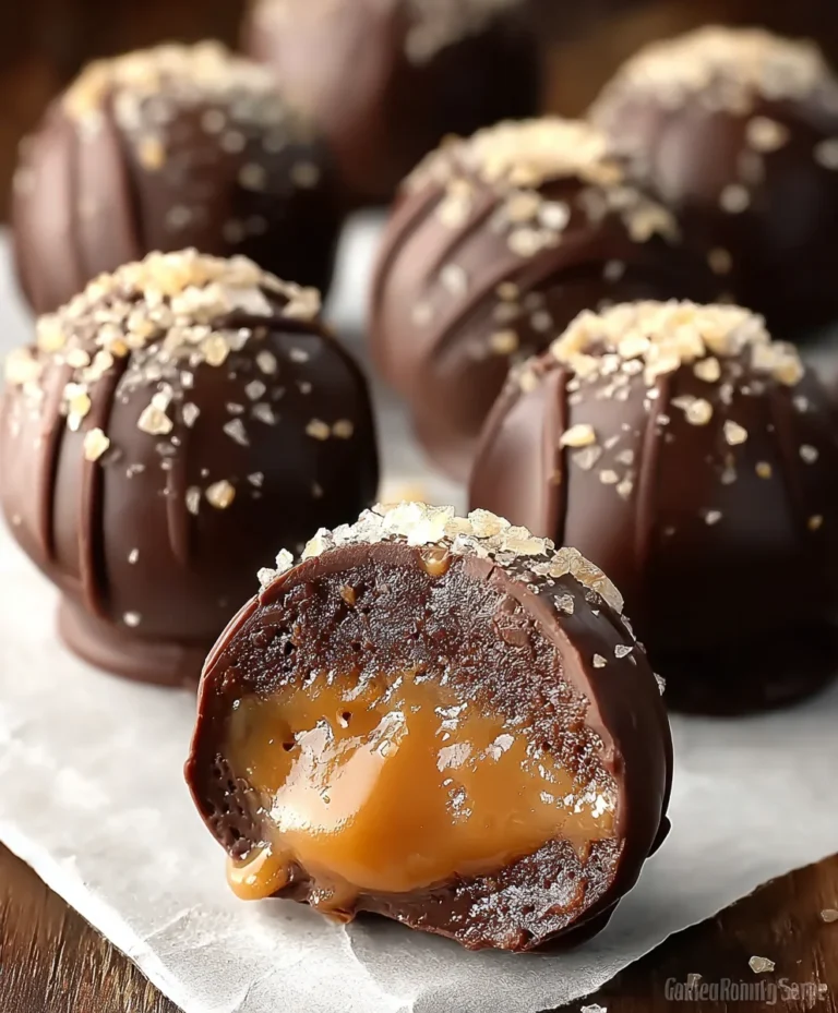 Salted Caramel Truffles- Easy Decadent Treat