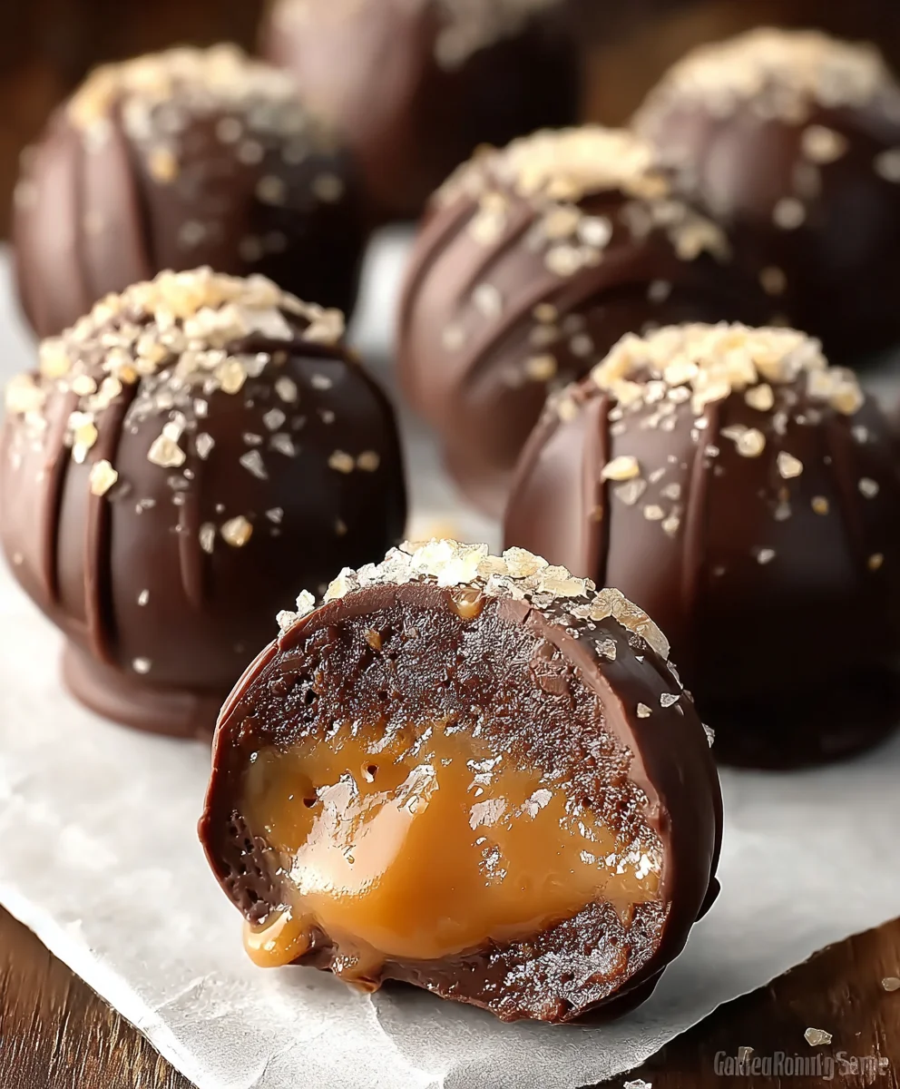Salted Caramel Truffles- Easy Decadent Treat