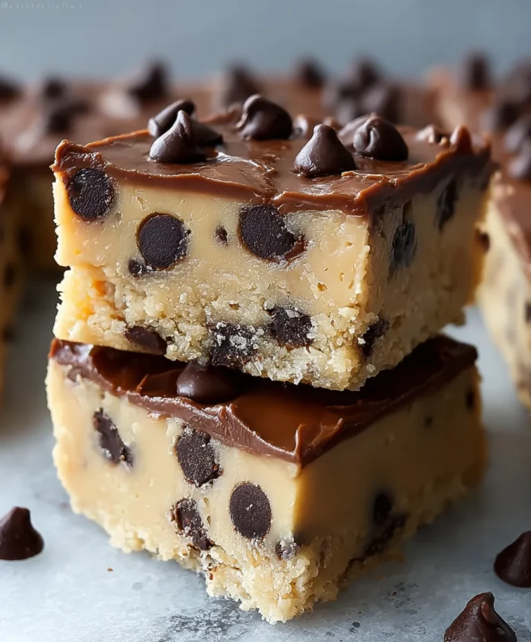 Chewy Cookie Dough Bars-Decadent No-Bake Treat