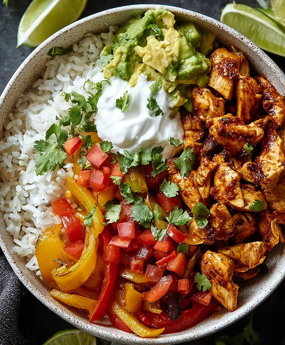 Easy Chicken Fajita Bowl Recipe - Quick & Flavorful