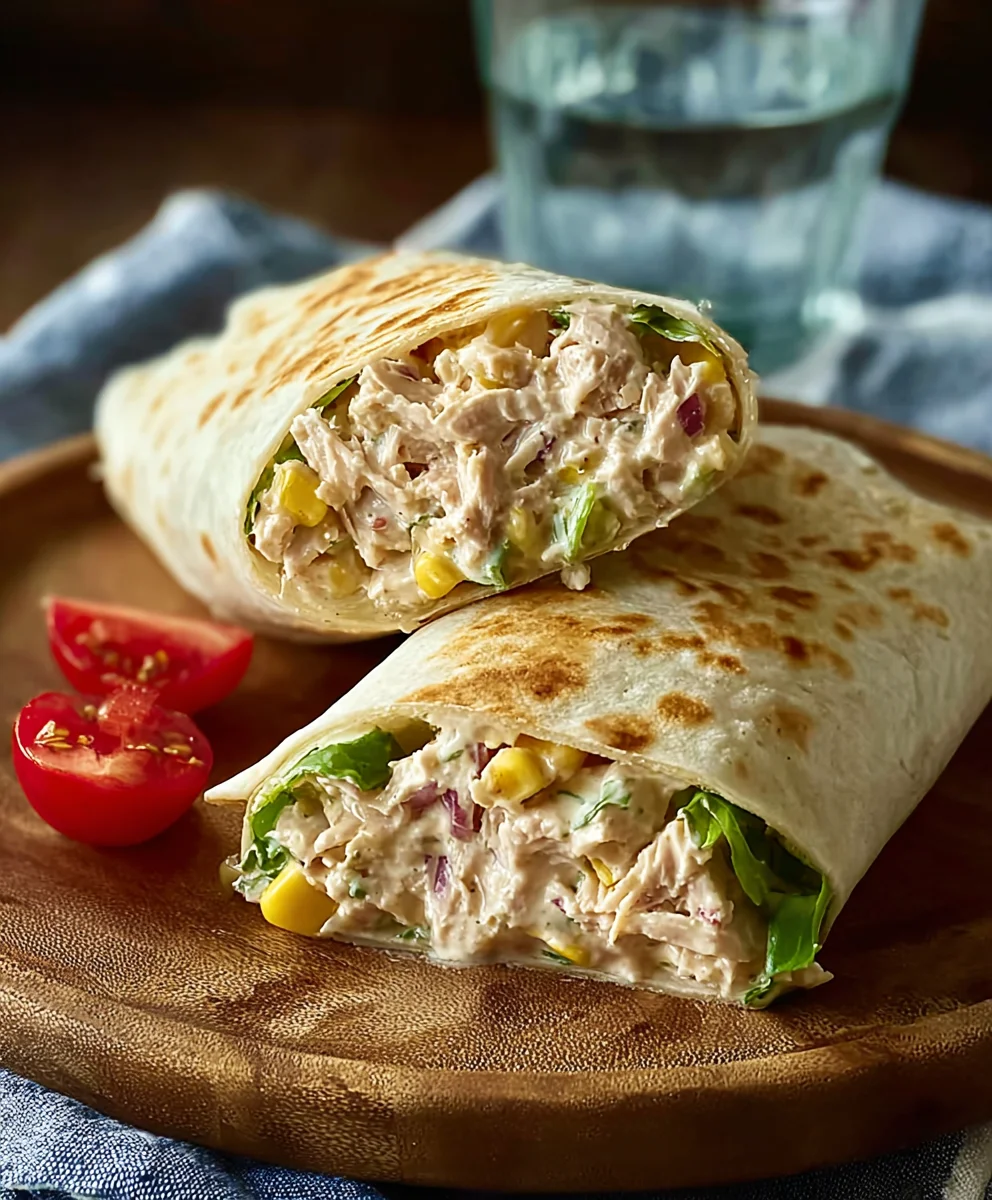 Quick Tuna Melt Wrap Recipe Easy Lunch