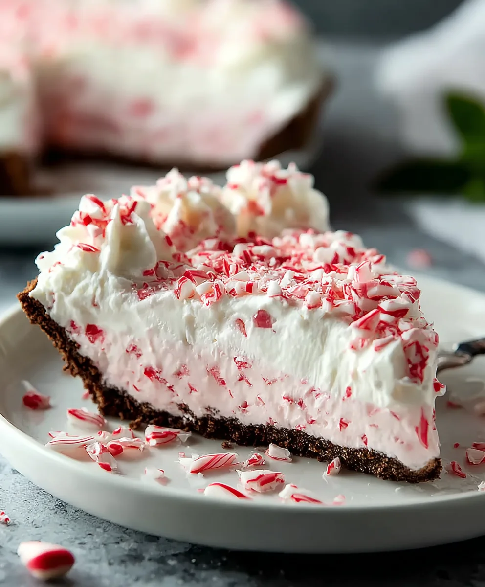 Easy No-Bake Peppermint Pie Recipe