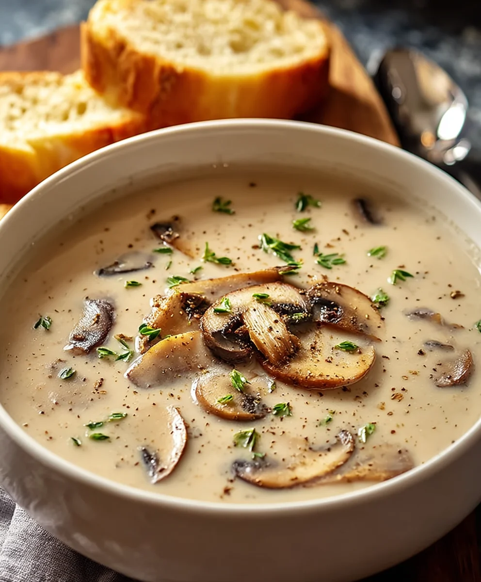 Creamy Mushroom Soup - Easy & Delicious Recipe