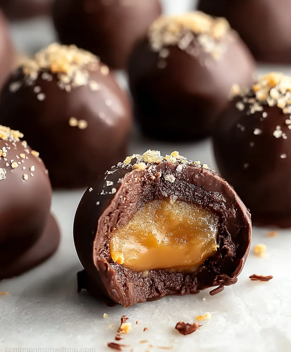 Salted Caramel Truffles- Easy Decadent Treat
