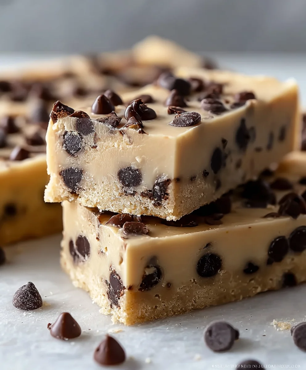 Chewy Cookie Dough Bars-Decadent No-Bake Treat
