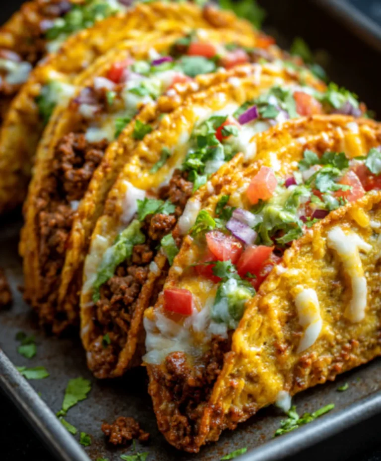 Crispy Baked Beef Tacos-Loaded & Cheesy Favorites