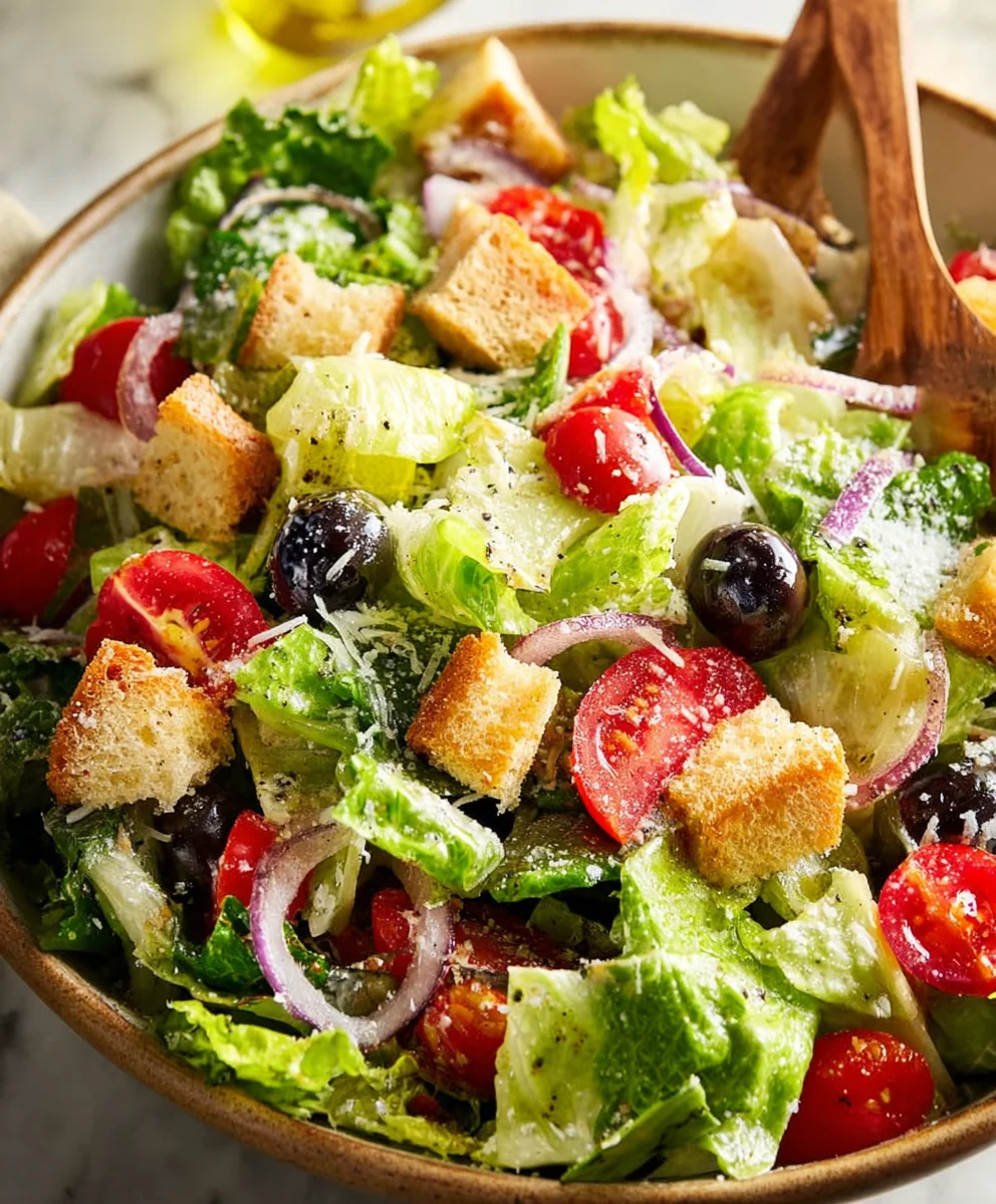 Copycat Olive Garden Salad Recipe- Fresh & Flavorful