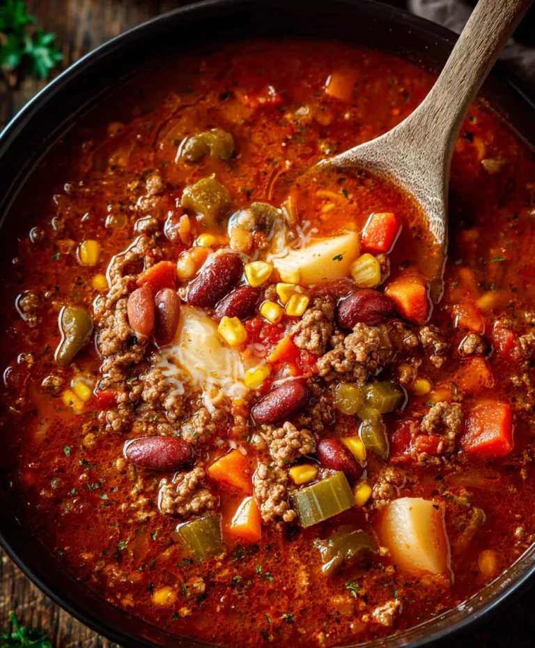 Hearty Cowboy Beef Soup Recipe – Easy & Delicious