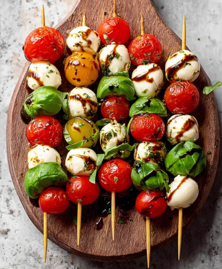 Easy Caprese Skewers – Fresh & Flavorful Appetizer