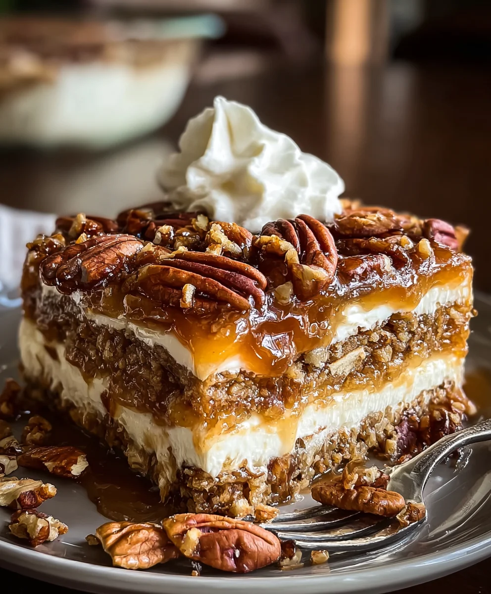 Decadent Pecan Pie Lasagna - Sweet Dessert Delight