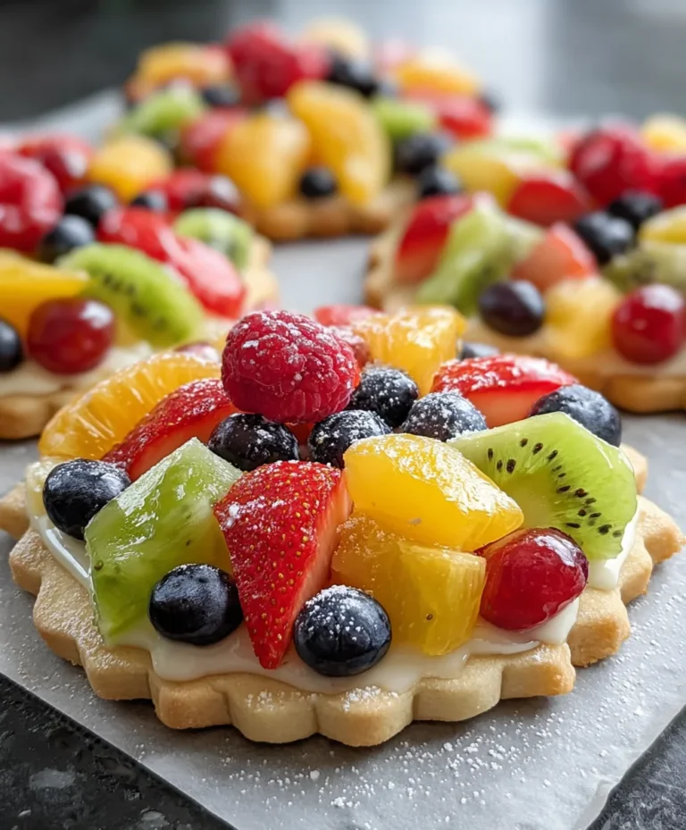 Fruity Pizza Cookies-Sweet Dessert Delight