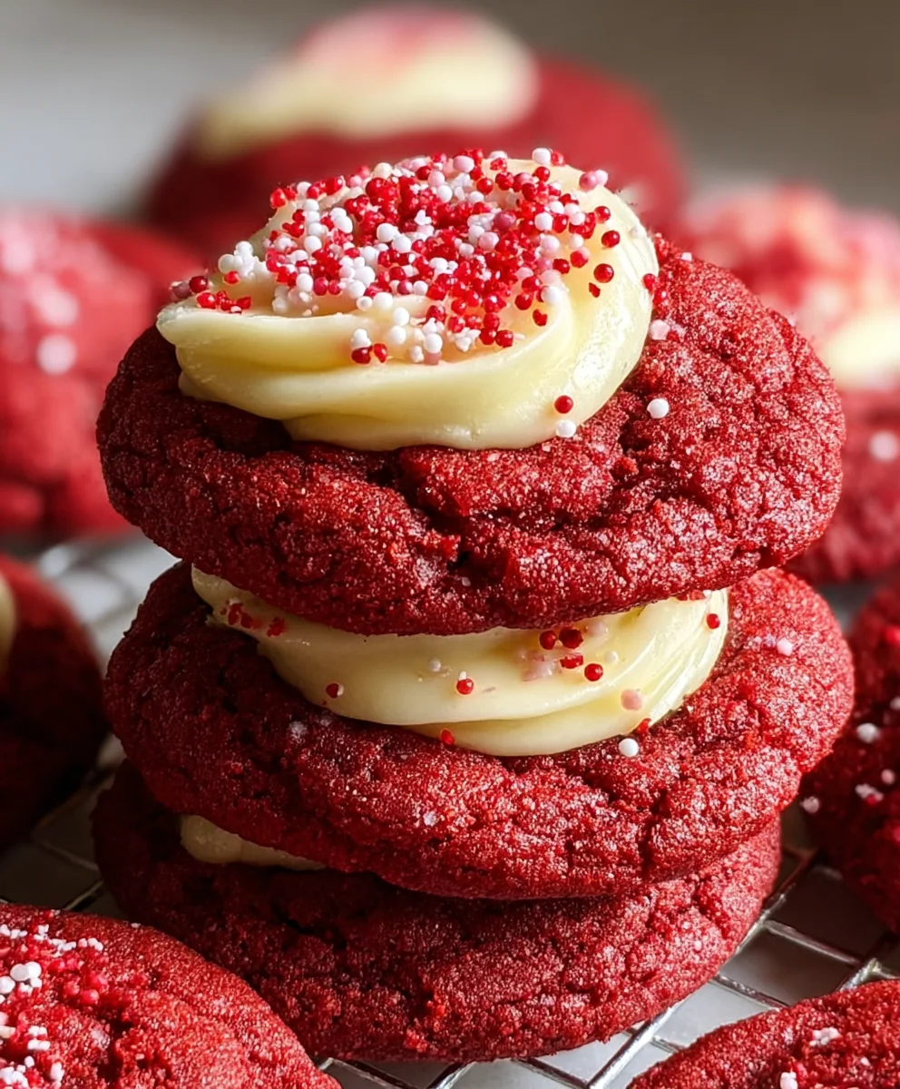 Cream Cheese Red Velvet Cookies-Decadent & Easy