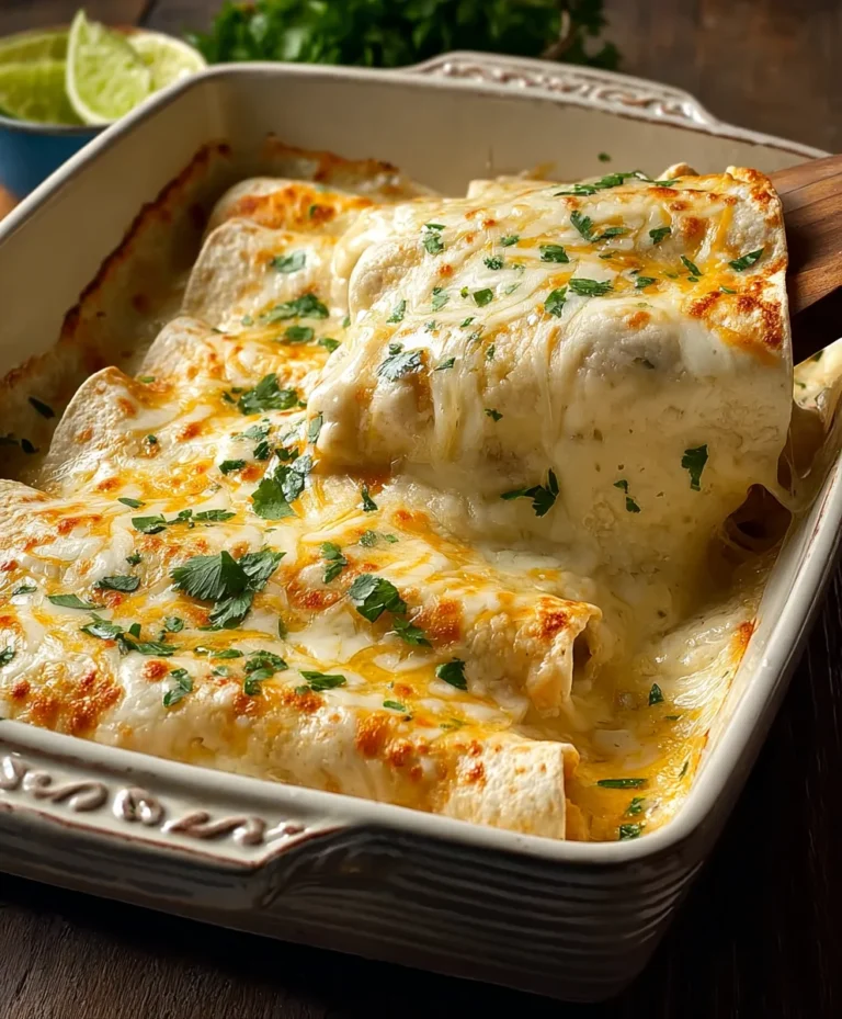 Easy White Chicken Enchiladas Recipe-Quick & Delicious