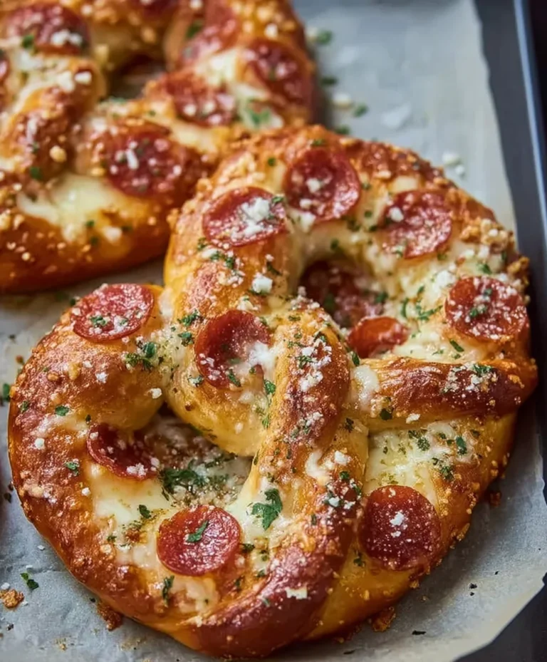 Garlic Butter Beef Beef Pepperoni Pizza Pretzels Recipe