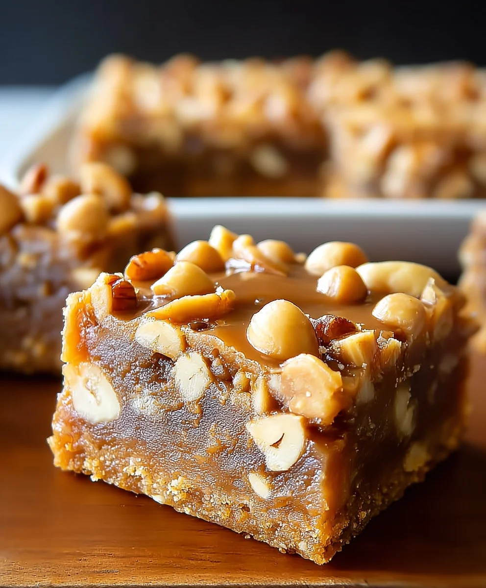 Gooey Butterscotch Nut Bars-Easy Sweet Treat
