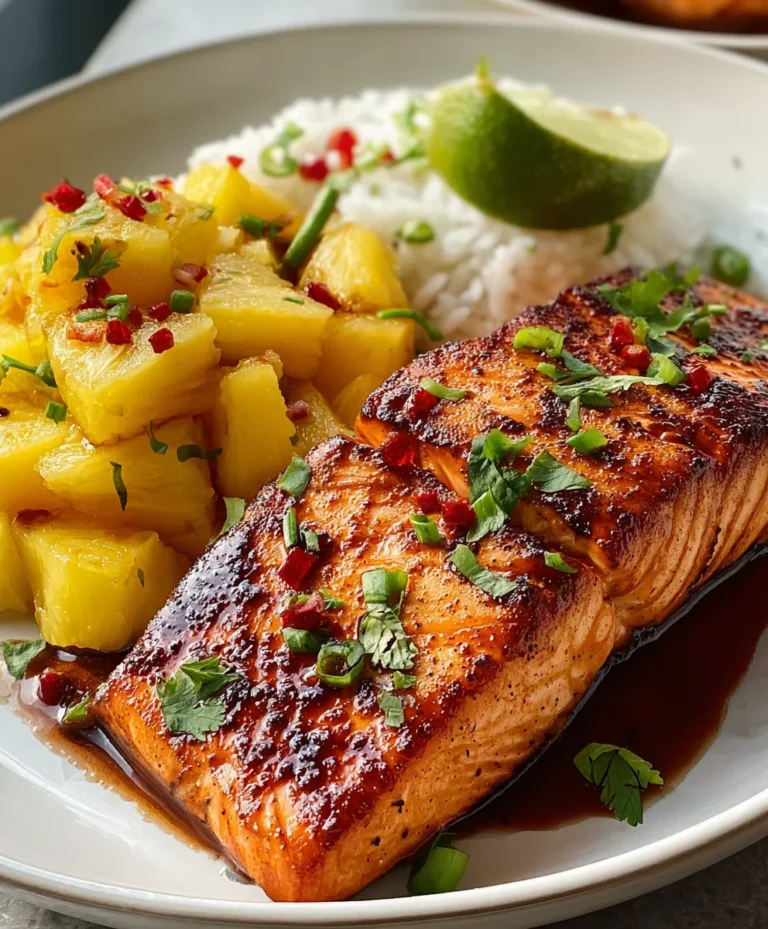 Pineapple Chipotle Salmon Recipe-Sweet Heat Flavor