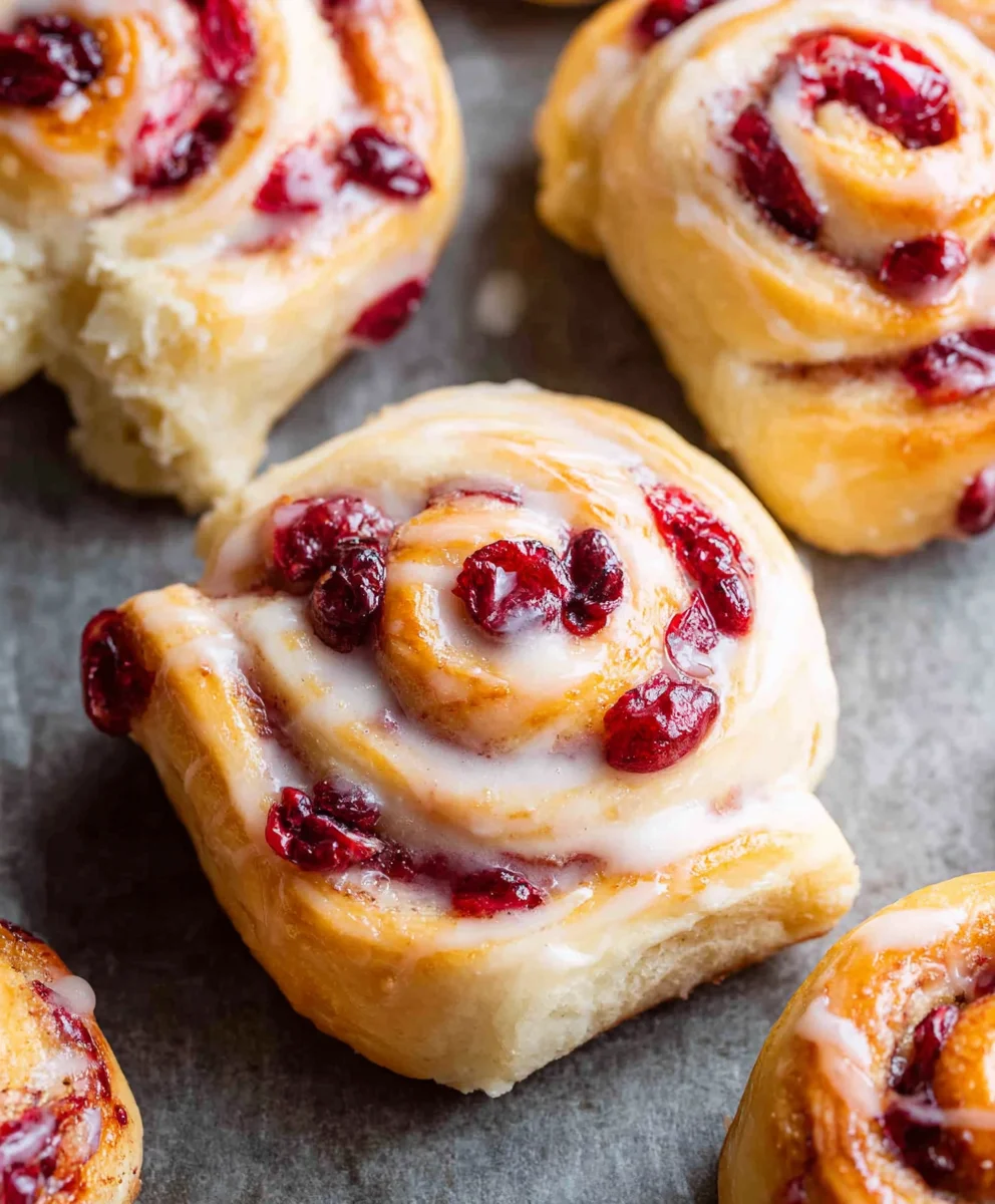 Orange Cranberry Sweet Rolls-Delicious Holiday Treat