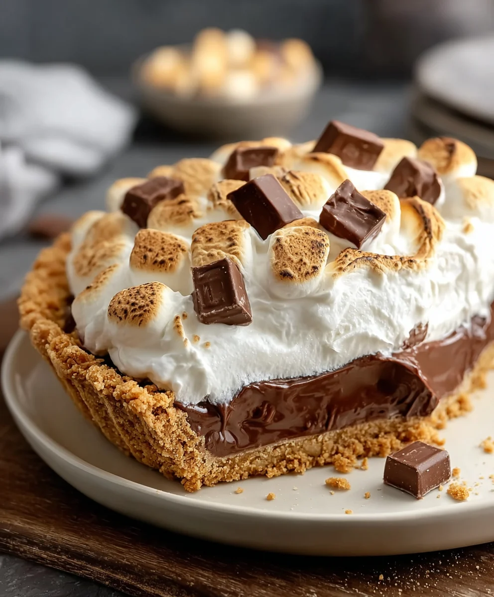 Easy Smores Pie Recipe- Delicious Dessert Treat